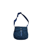 Prada Nylon Tessuto Messenger Bag Strap Navy