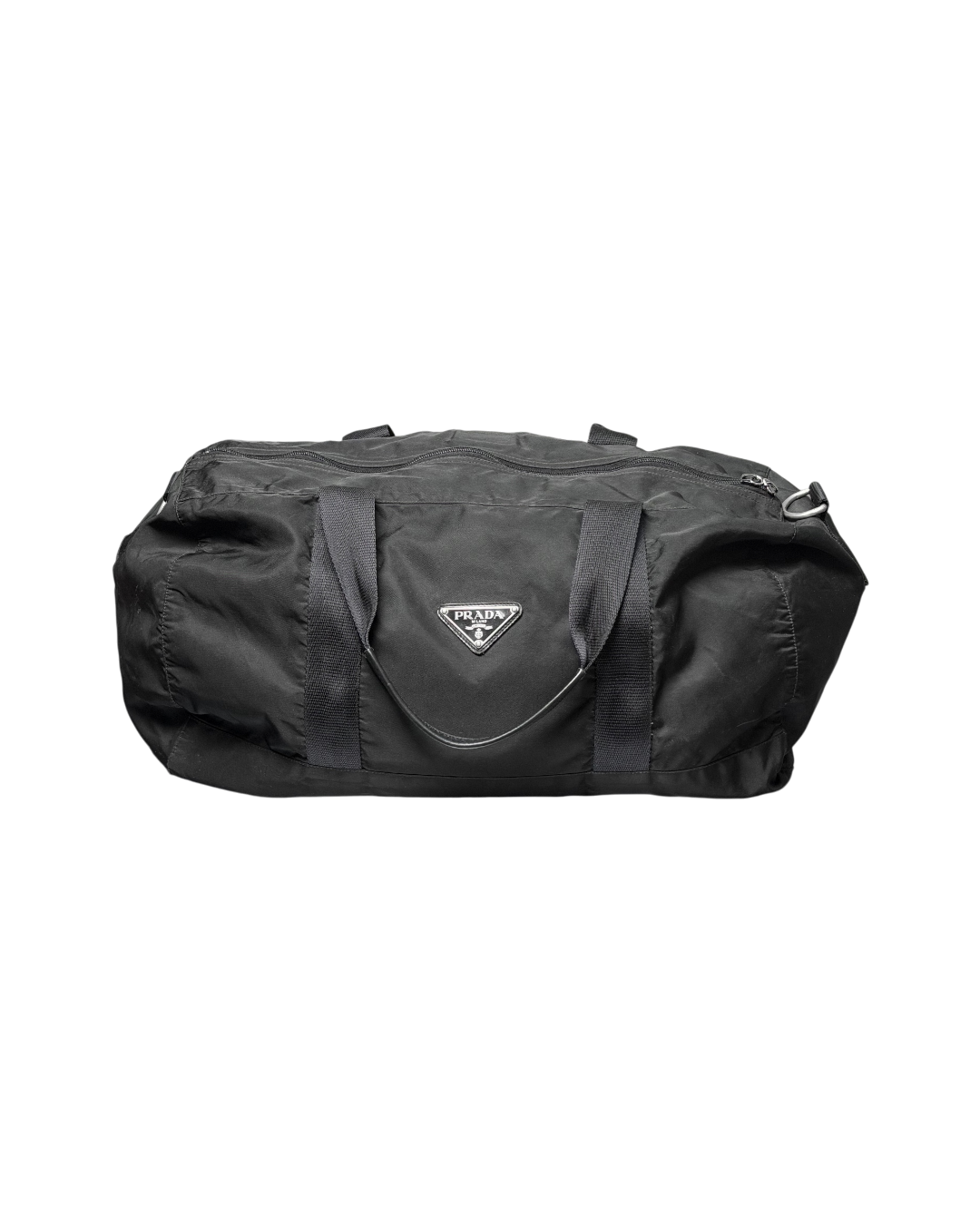 Prada Nylon Travel Duffle Bag Black