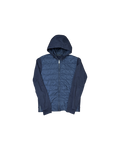 Prada Padded Badge Jacket Navy