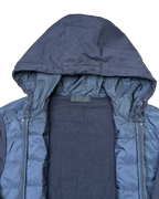 Prada Padded Badge Jacket Navy