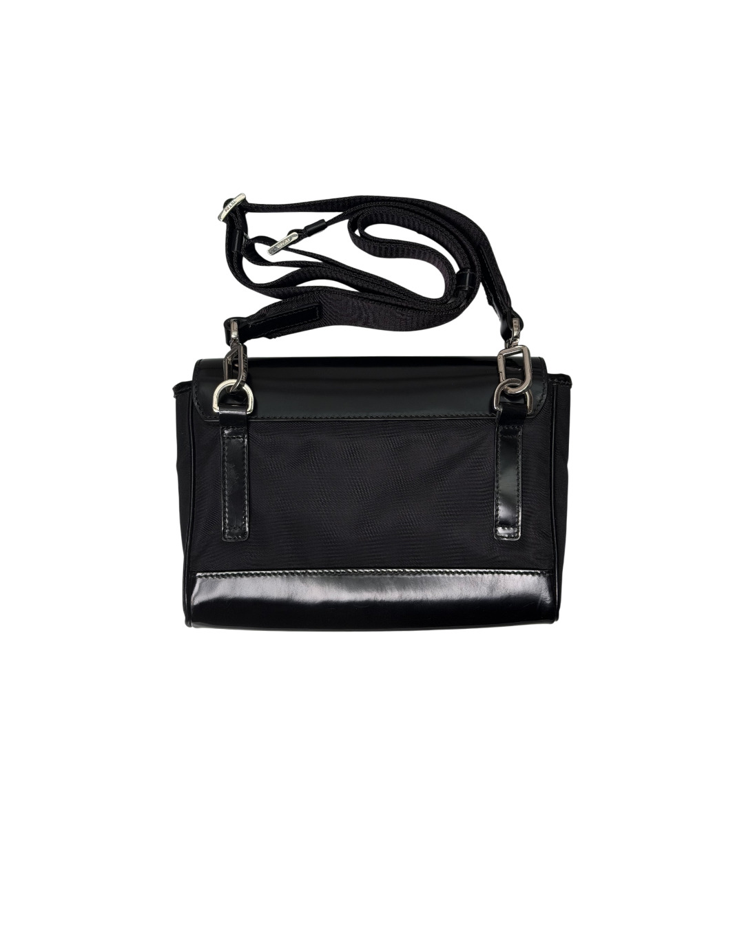 Prada Re-Nylon Saffiano Leather Bag Black