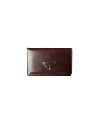 Prada Saffiano Leather Wallet Brown