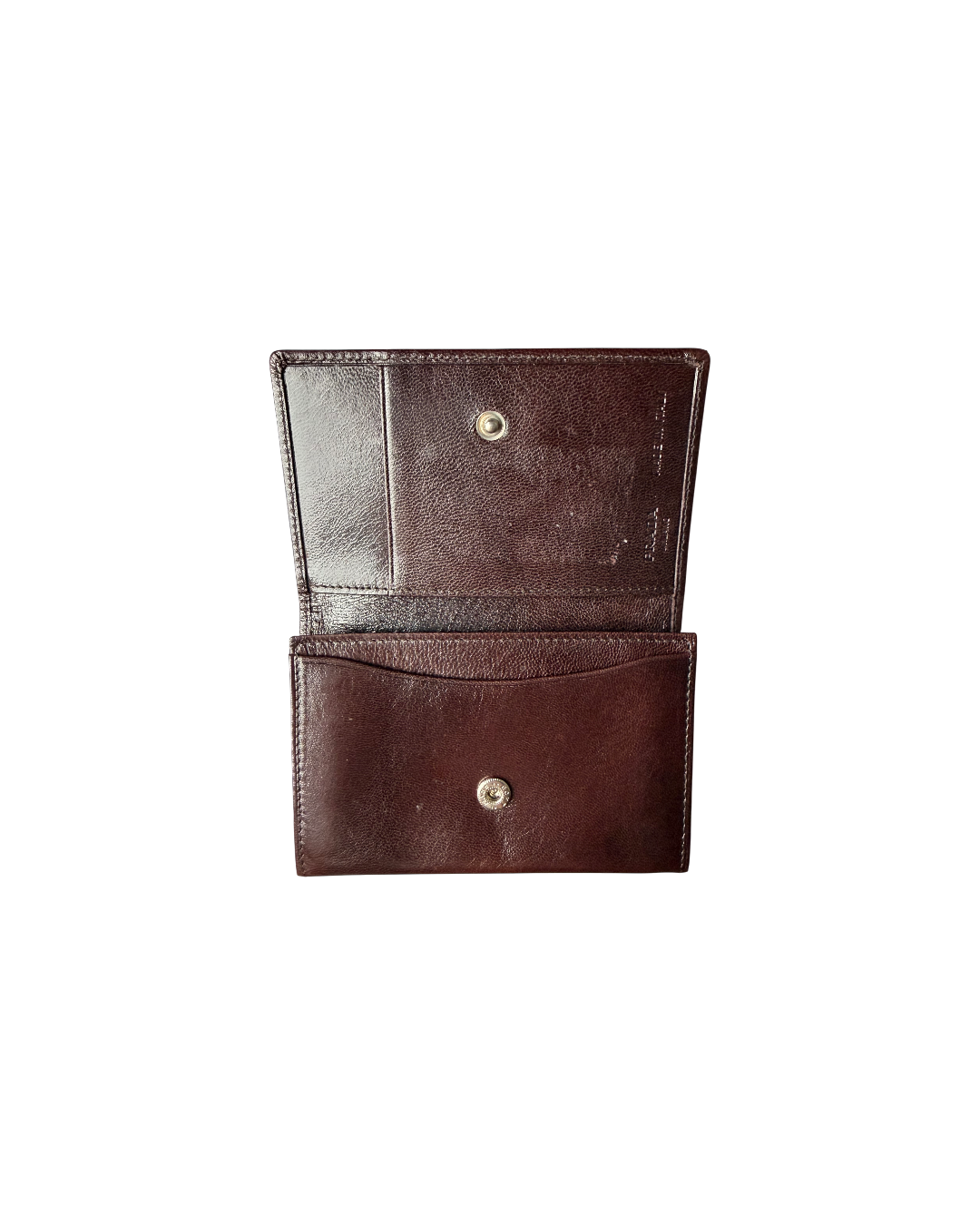 Prada Saffiano Leather Wallet Brown