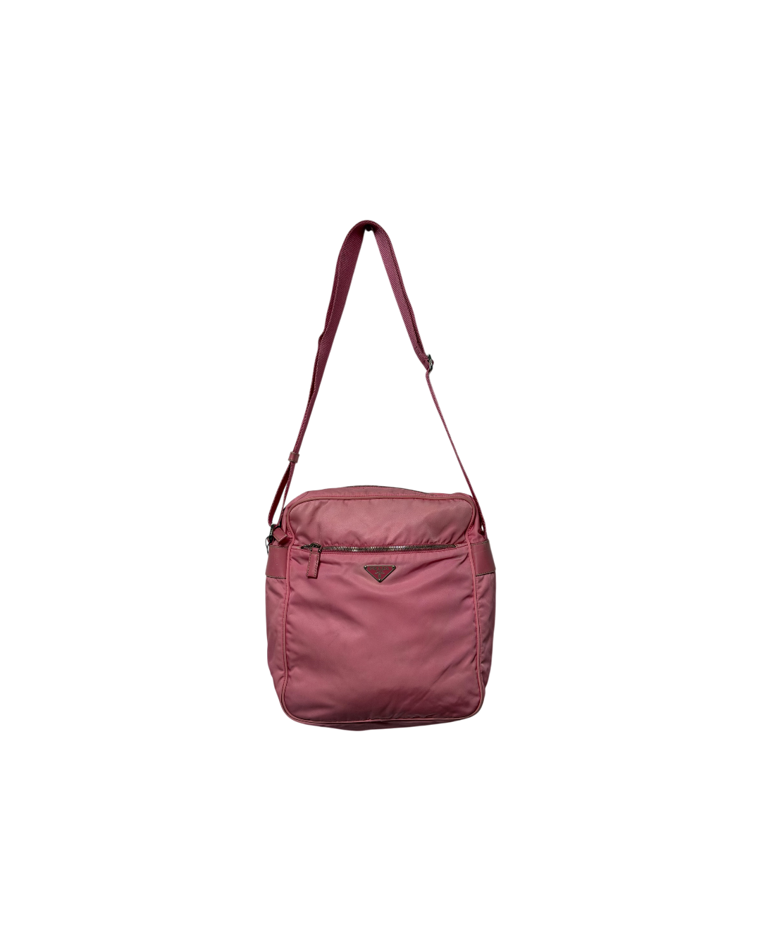 Prada Tessuto Nylon Shoulder Bag Pink