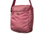 Prada Tessuto Nylon Shoulder Bag Pink