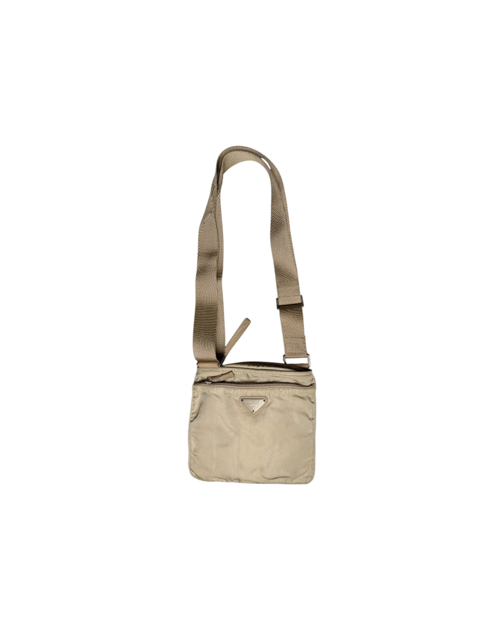 Prada Tessuto Nylon Shoulderbag Beige