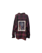 Preach Oversized Check Shirt Purple