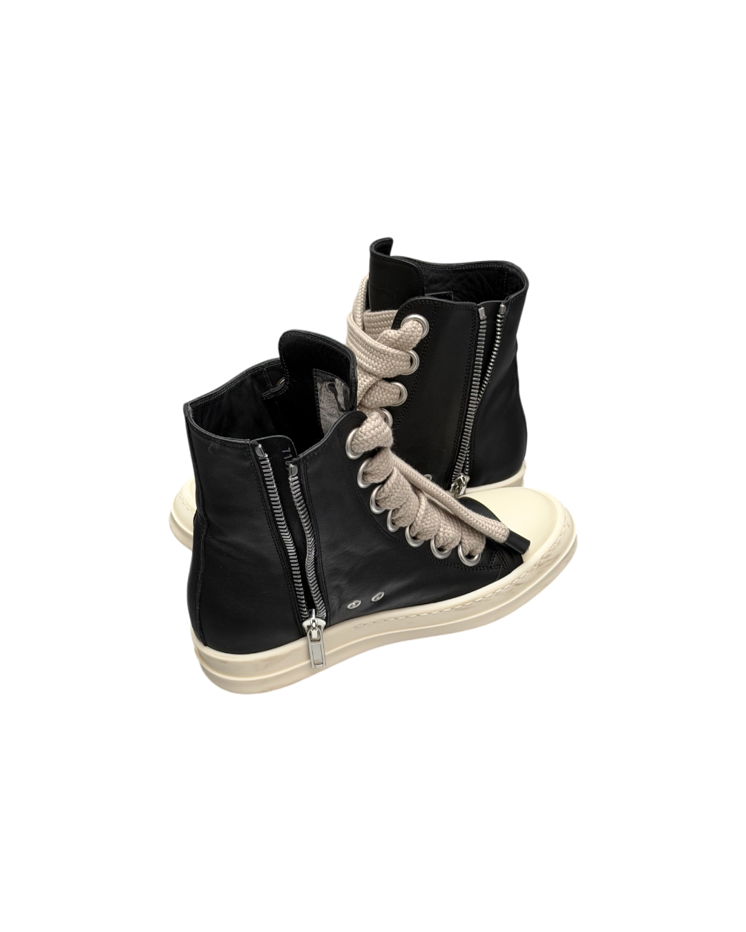 Rick Owens Jumbolace High Top Sneaker Black Cream