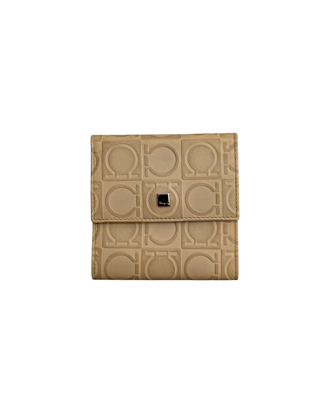 Salvatore Ferragamo Gancini Embossed Leather Wallet