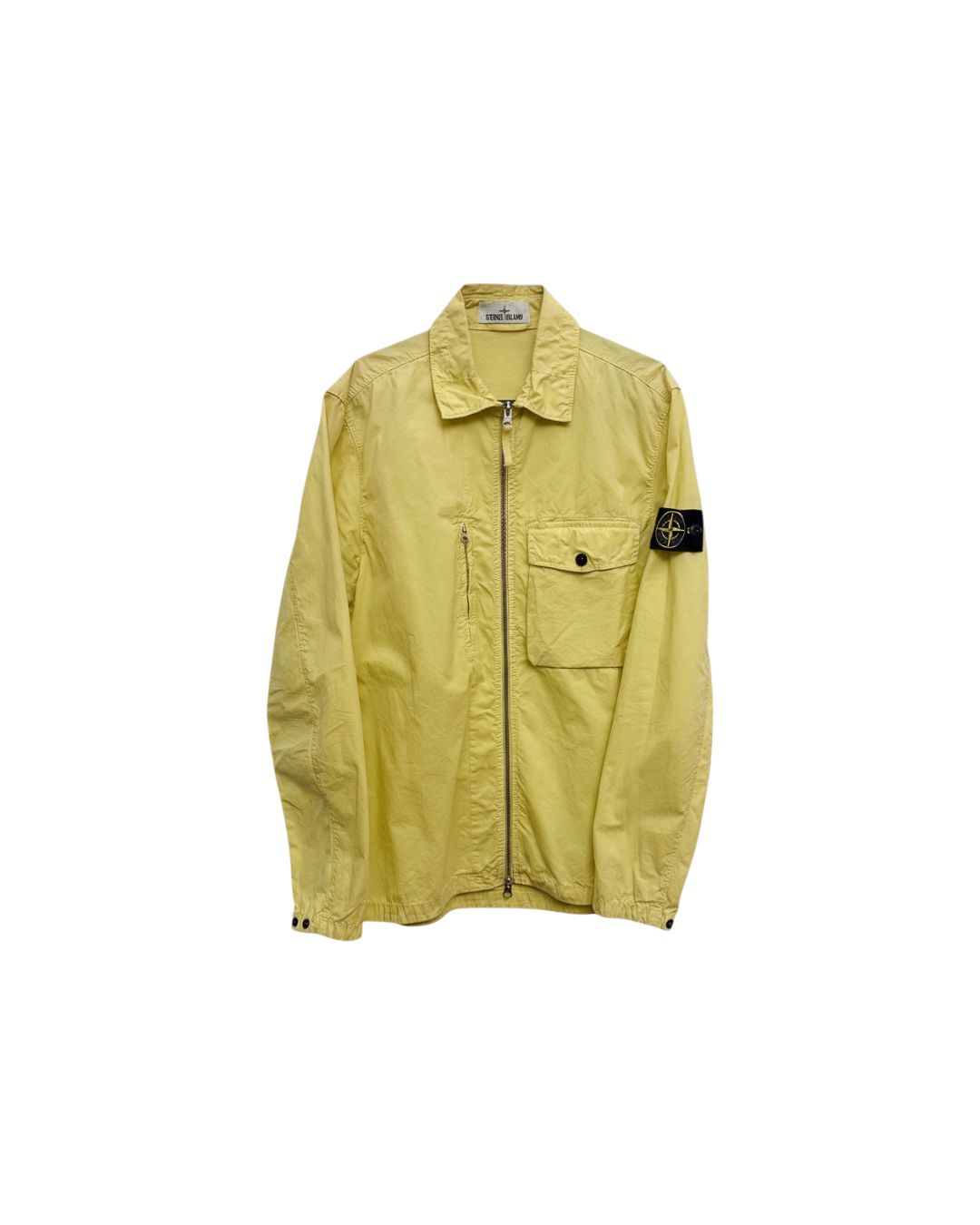 Stone Island SS19 Zip Overshirt Jacket Lime