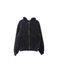 Stussy Denim Zip Work Jacket Washed Black