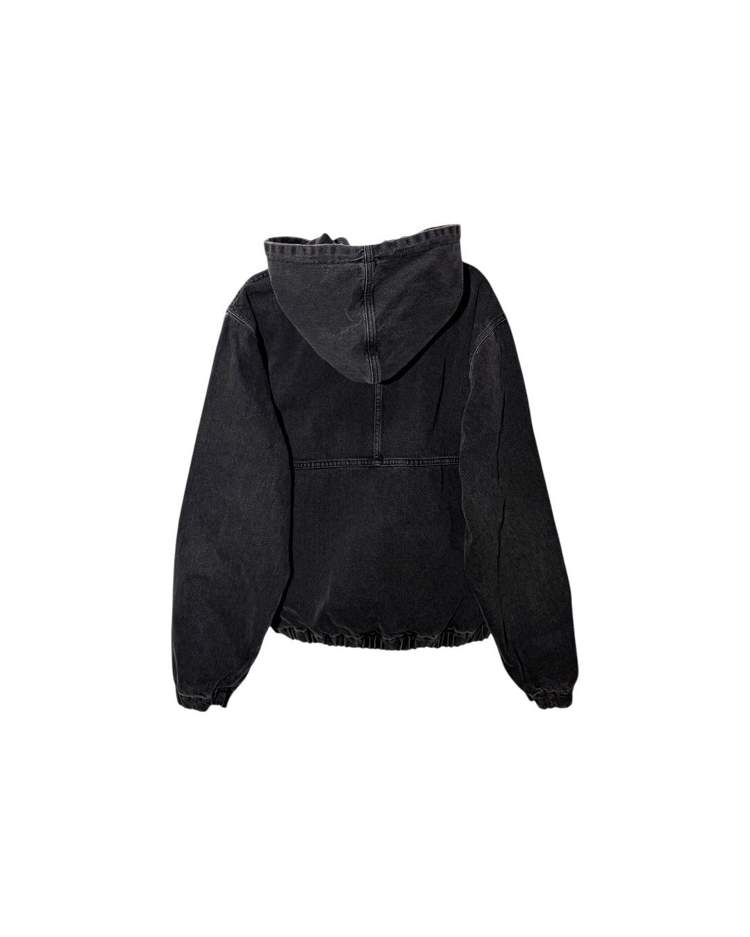Stussy Denim Zip Work Jacket Washed Black