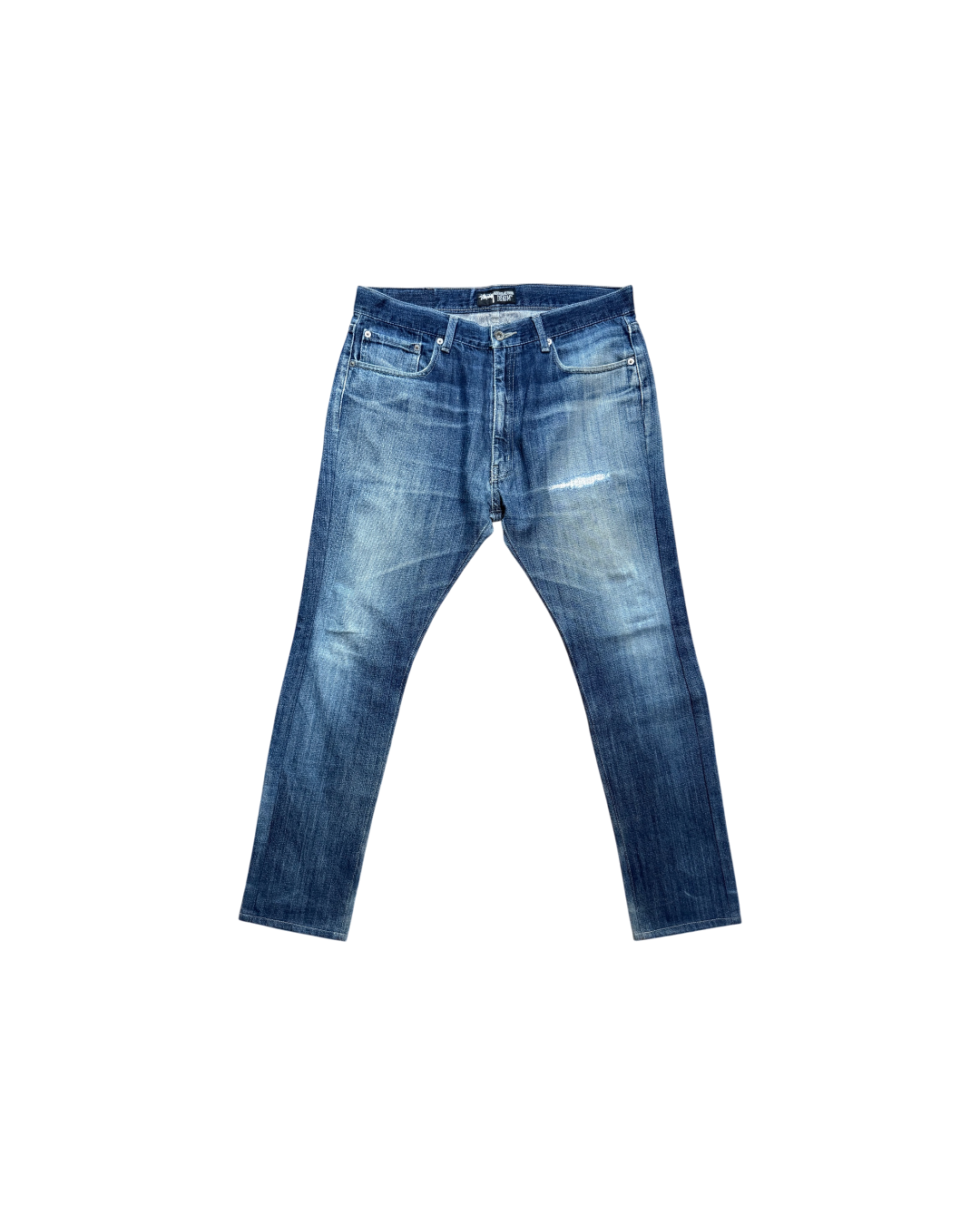 Stussy "Rough and Rugged" Logo Denim Jeans