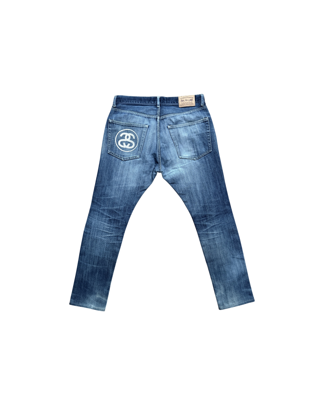 Stussy "Rough and Rugged" Logo Denim Jeans