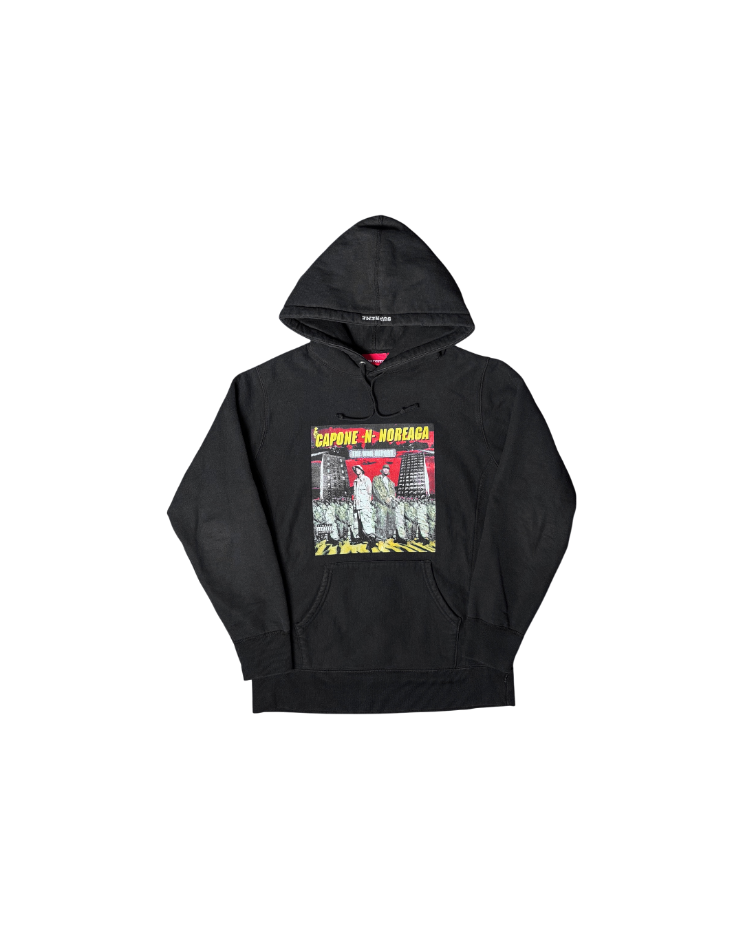 Supreme Capone-N-Noreaga The War Report Hoodie Black FW16