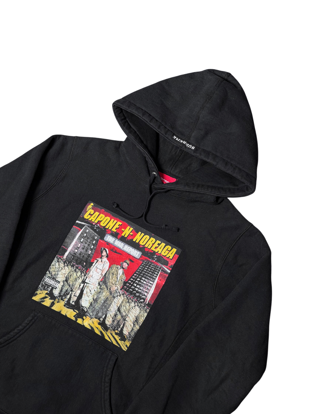 Supreme Capone-N-Noreaga The War Report Hoodie Black FW16