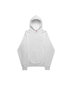 Supreme FW17 Tonal S Logo Hoodie White