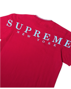 Supreme Stripe Rib Waffle T-Shirt Red