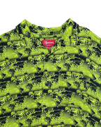 Supreme World Famous Rayon Shirt Acid Green SS18