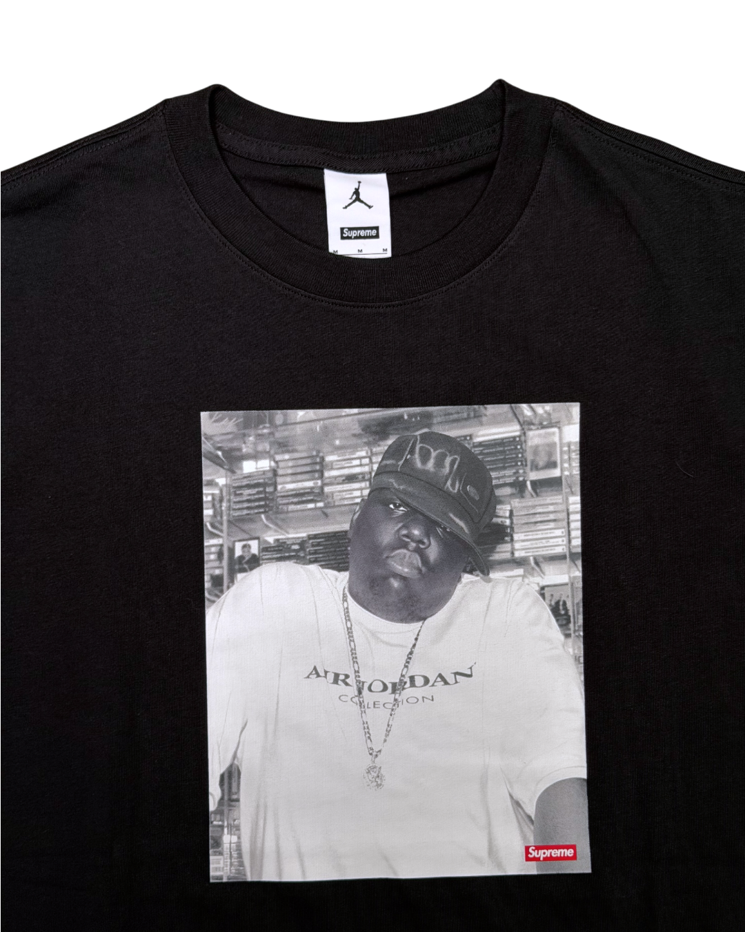 Supreme x Jordan Biggie S/S T-Shirt Black