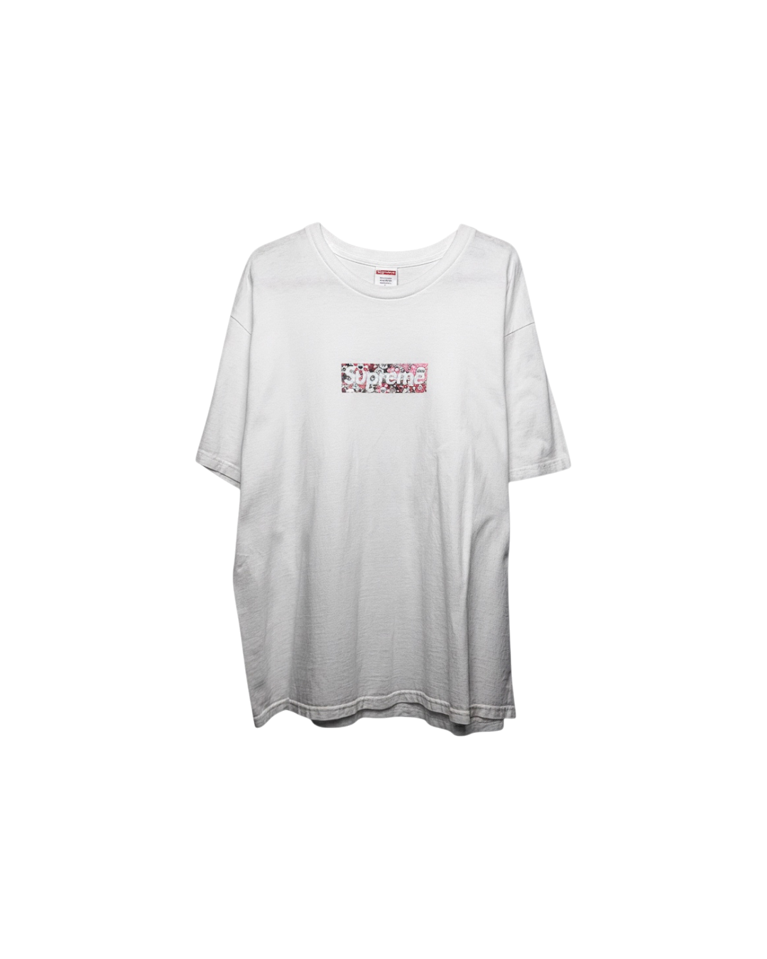 Supreme x Takashi Murakami COVID-19 Relief Box Logo T-Shirt White