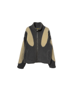 Systemic Teddy Fleece Jacket Grey Cream