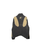 Systemic Teddy Fleece Jacket Grey Cream
