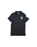 Tommy Hilfiger Denim Polo Shirt Black Red
