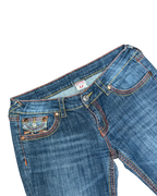 True Religion Billy Jeans Multi Color Stitch Jeans Blue
