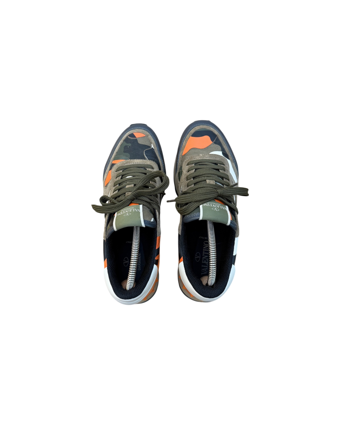 Valentino Garavani Rockrunner Camouflage Pattern Orange