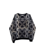 Versus Versace Black Baroque Pattern Crewneck