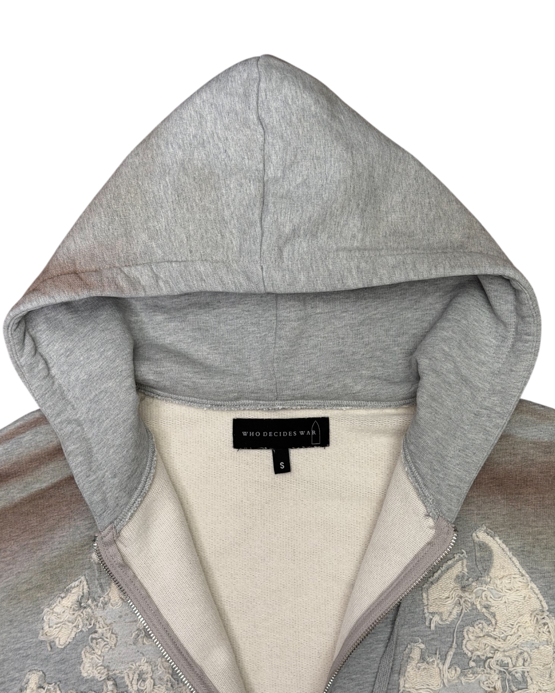 Who Decides War Zip Hoodie Grey