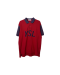 Yves Saint Laurent YSL Vintage Polo Red Purple