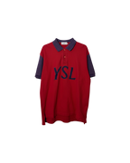 Yves Saint Laurent YSL Vintage Polo Red Purple