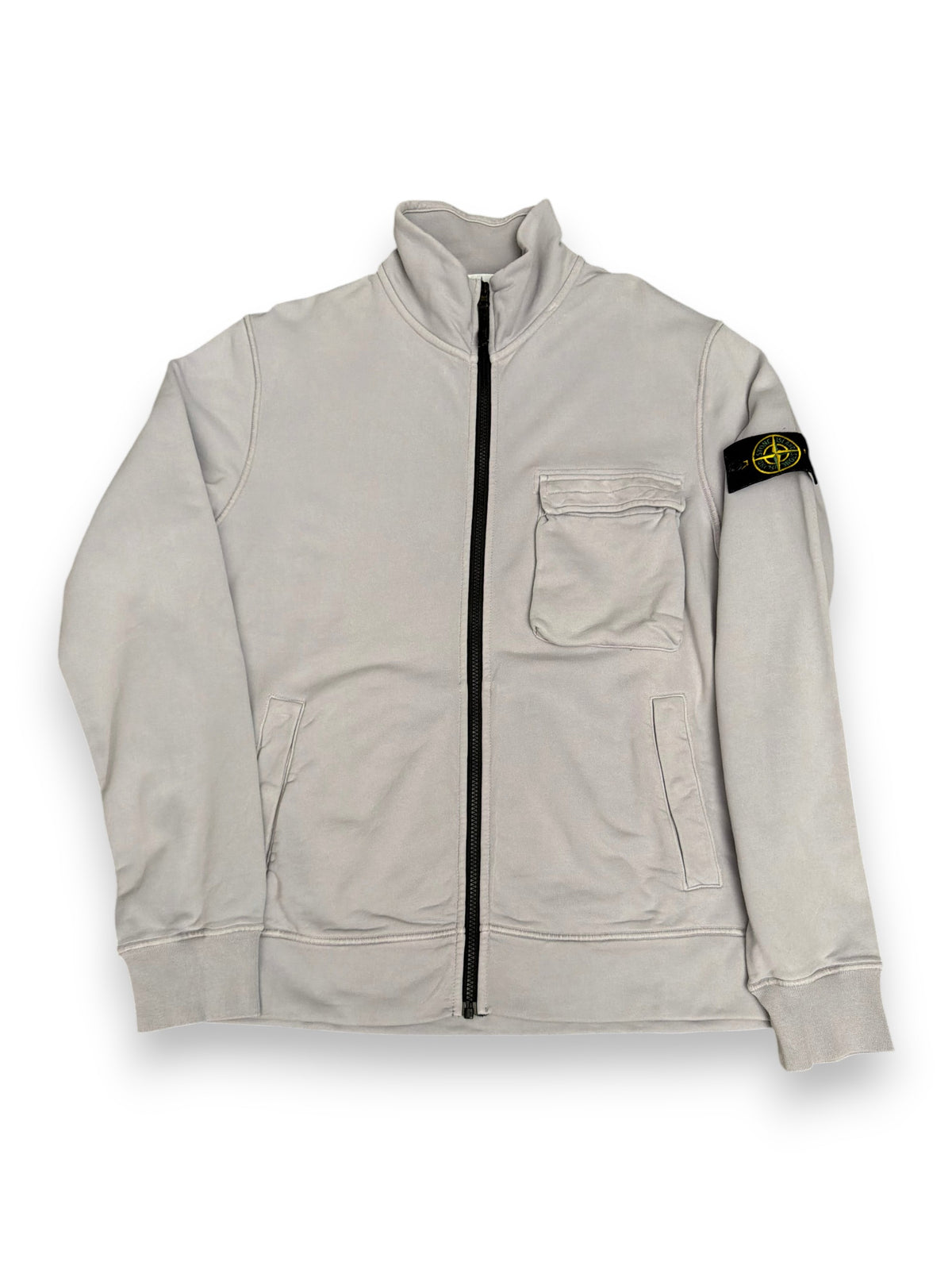 Stone Island Cotton Track Jacket Grey