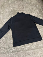Stone Island Garment Dyed Zip Cotton Track Jacket Black