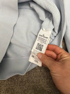 Stone Island Zip Hoodie Light Blue
