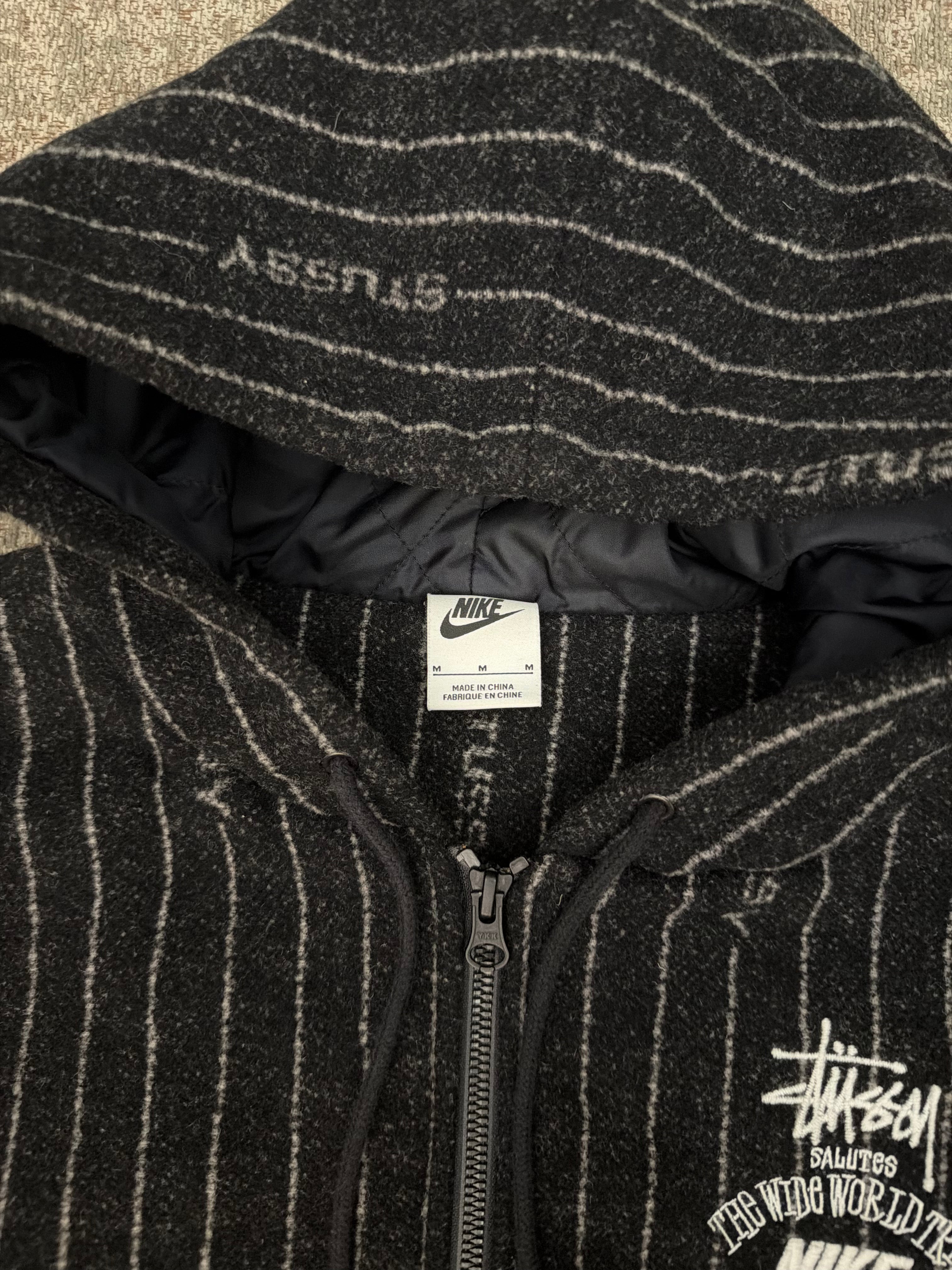 Stussy x Nike Wool Pin Striped Jacket Black