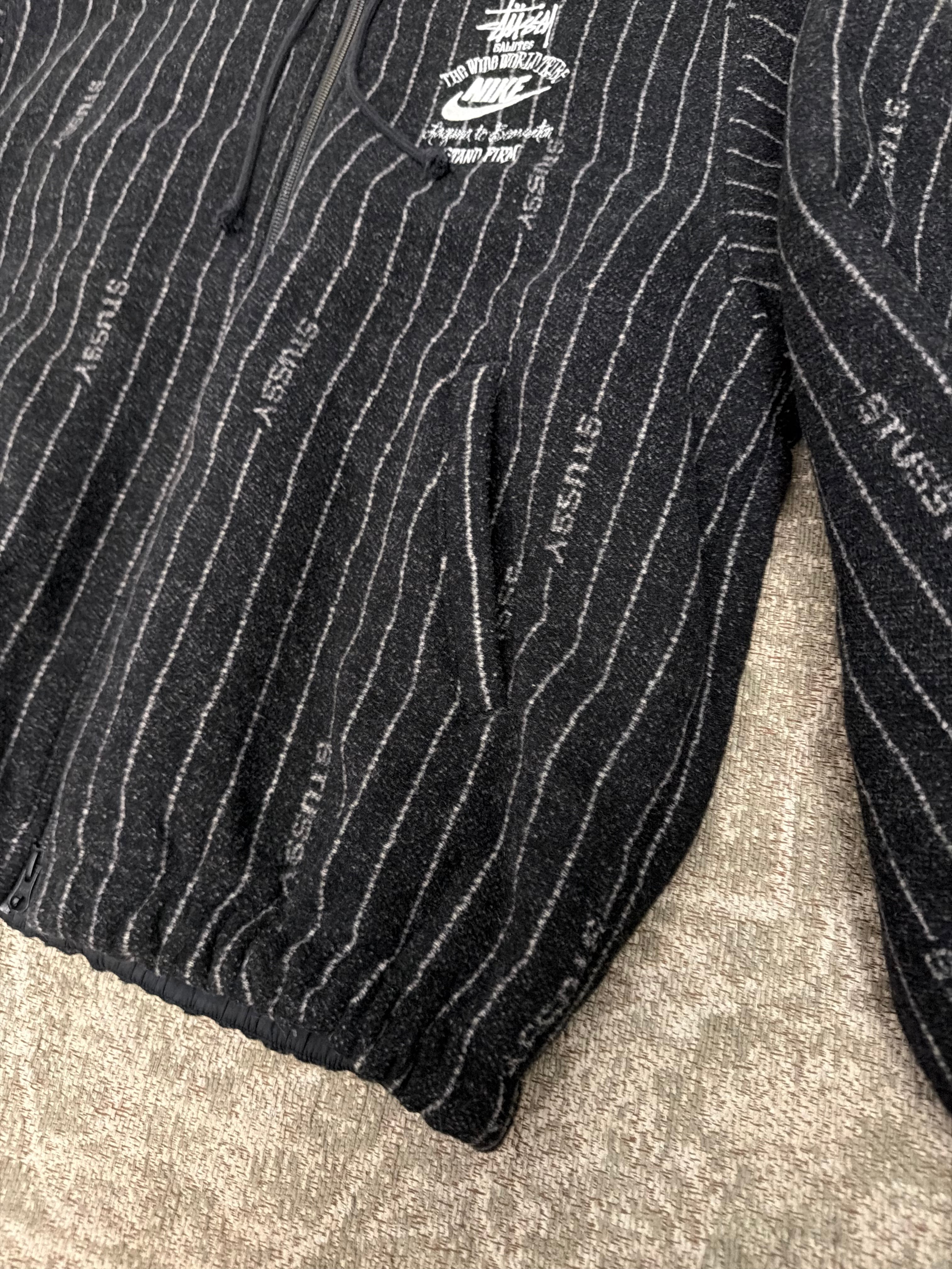 Stussy x Nike Wool Pin Striped Jacket Black