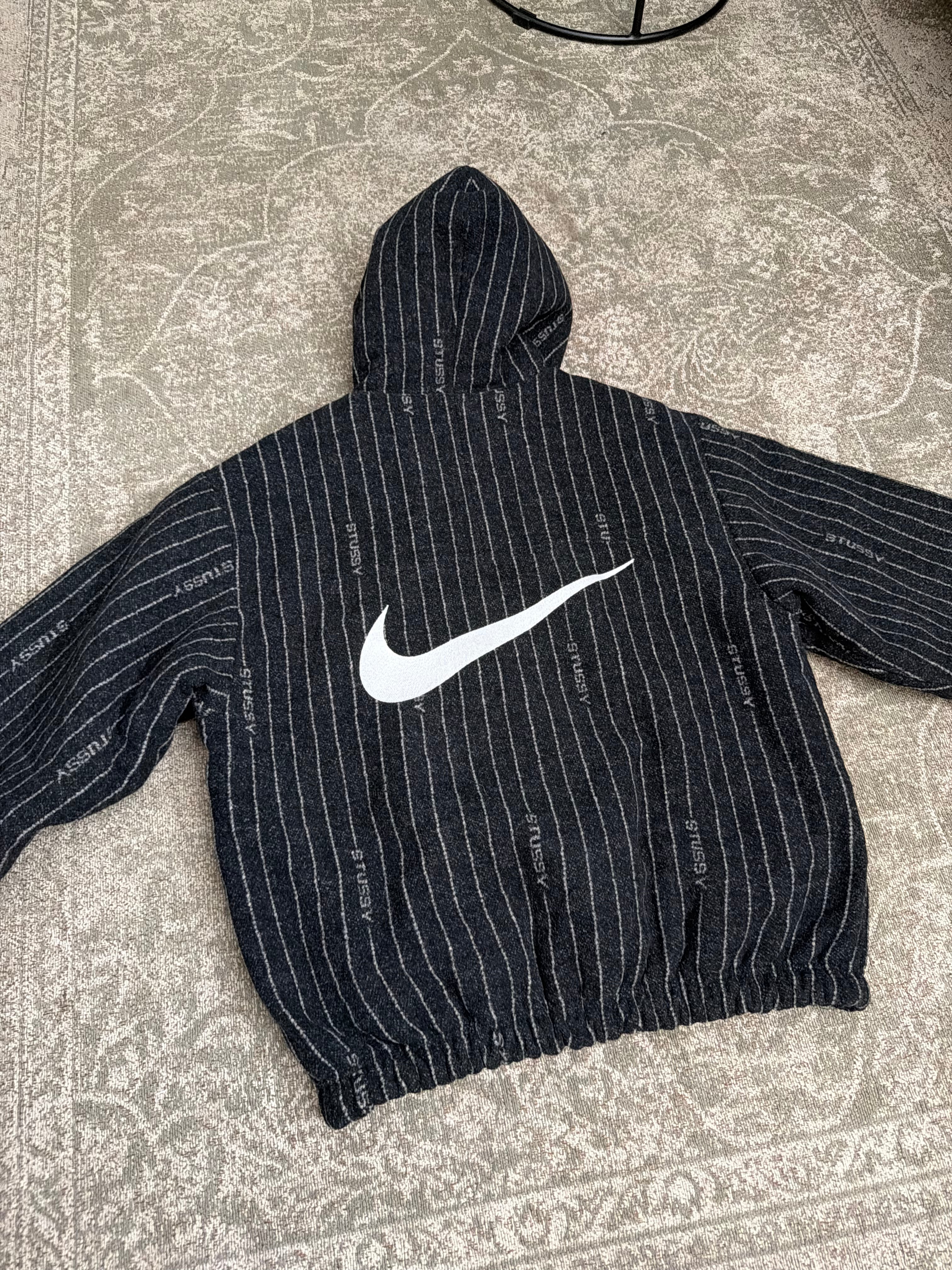 Stussy x Nike Wool Pin Striped Jacket Black