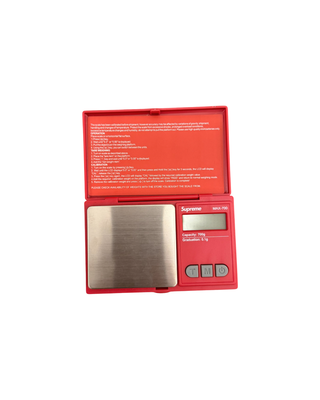 Supreme AWS Max 700 Digital Scale Red