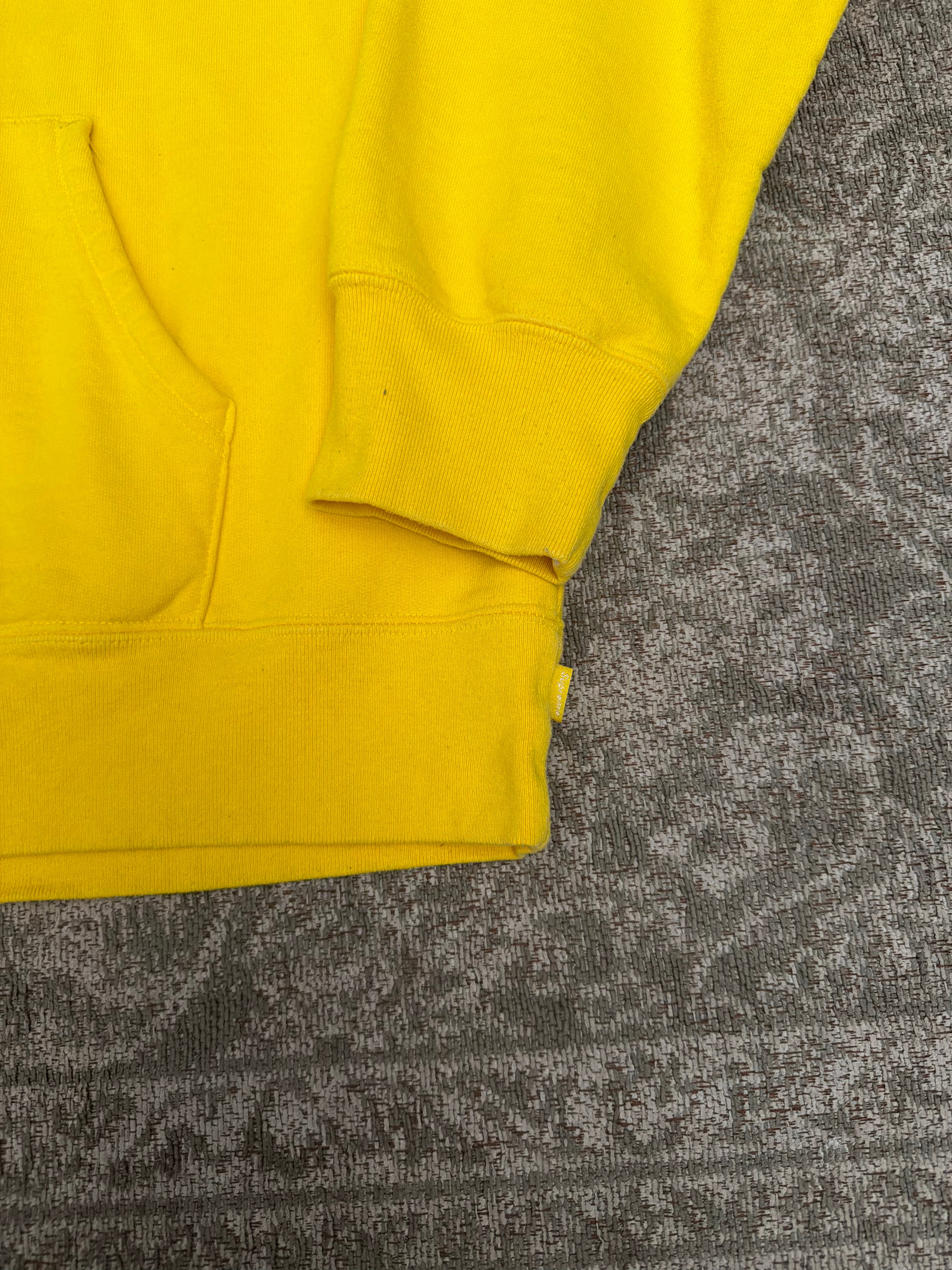 Supreme Blocked Hoodie FW17 Yellow White