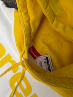 Supreme Blocked Hoodie FW17 Yellow White