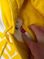 Supreme Blocked Hoodie FW17 Yellow White