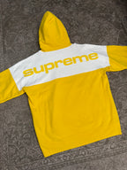 Supreme Blocked Hoodie FW17 Yellow White