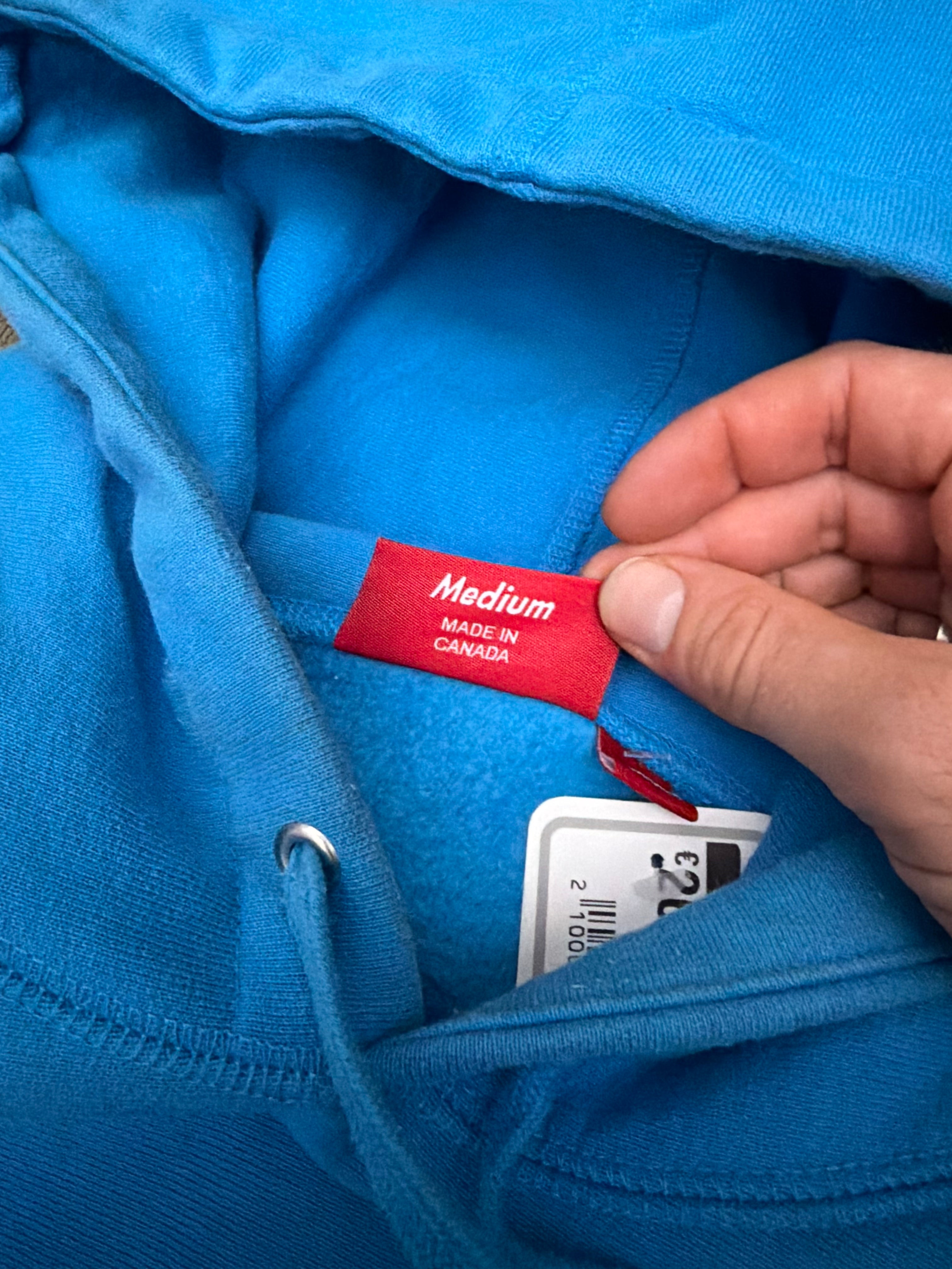 Supreme FW25 Box Logo Hoodie Cyan Blue Red