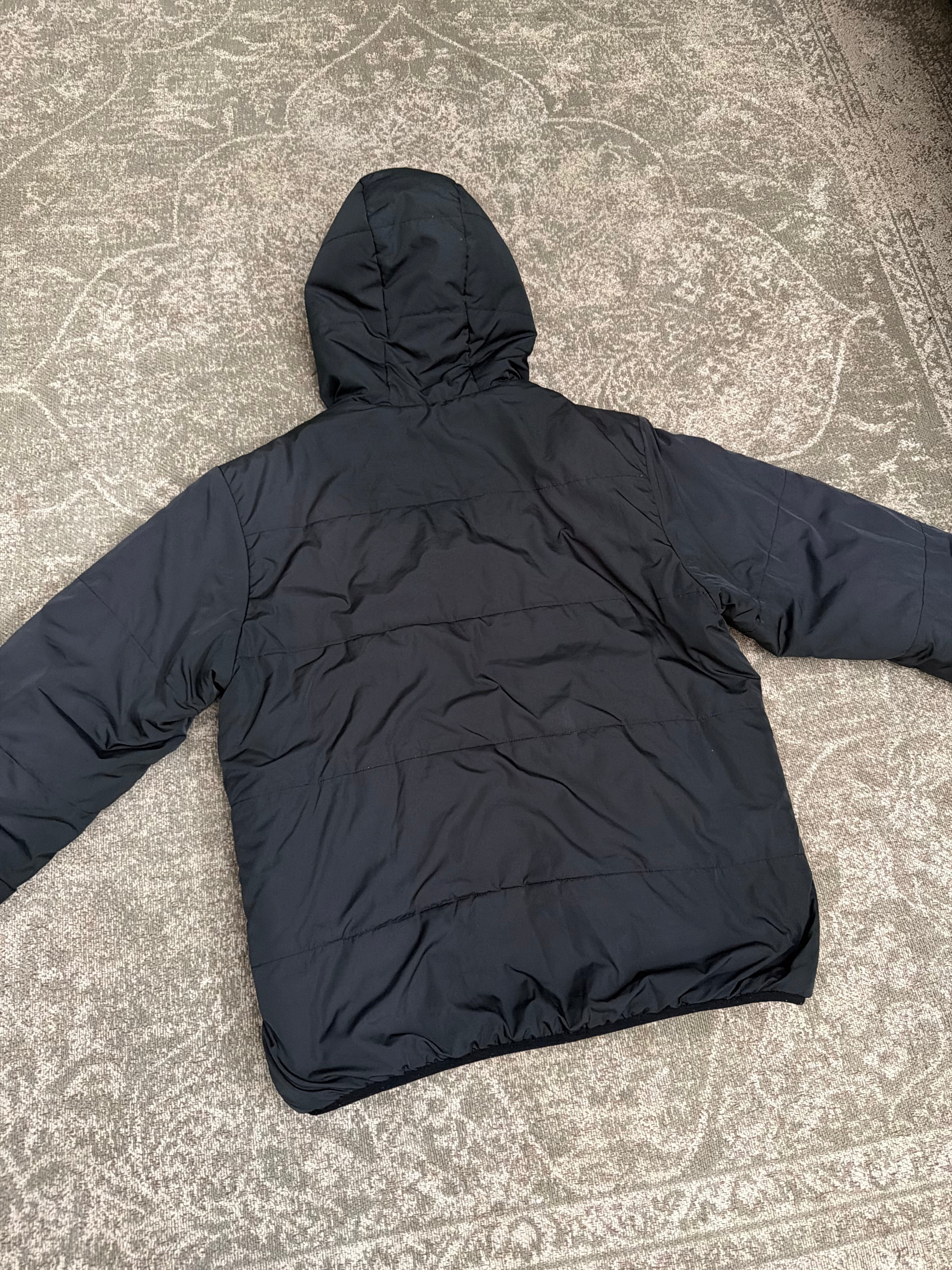 Supreme Reversible Hooded Puffy Jacket Black Green