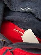 Supreme S Logo Colorblocked Hoodie SS19 Red Green Grey Navy