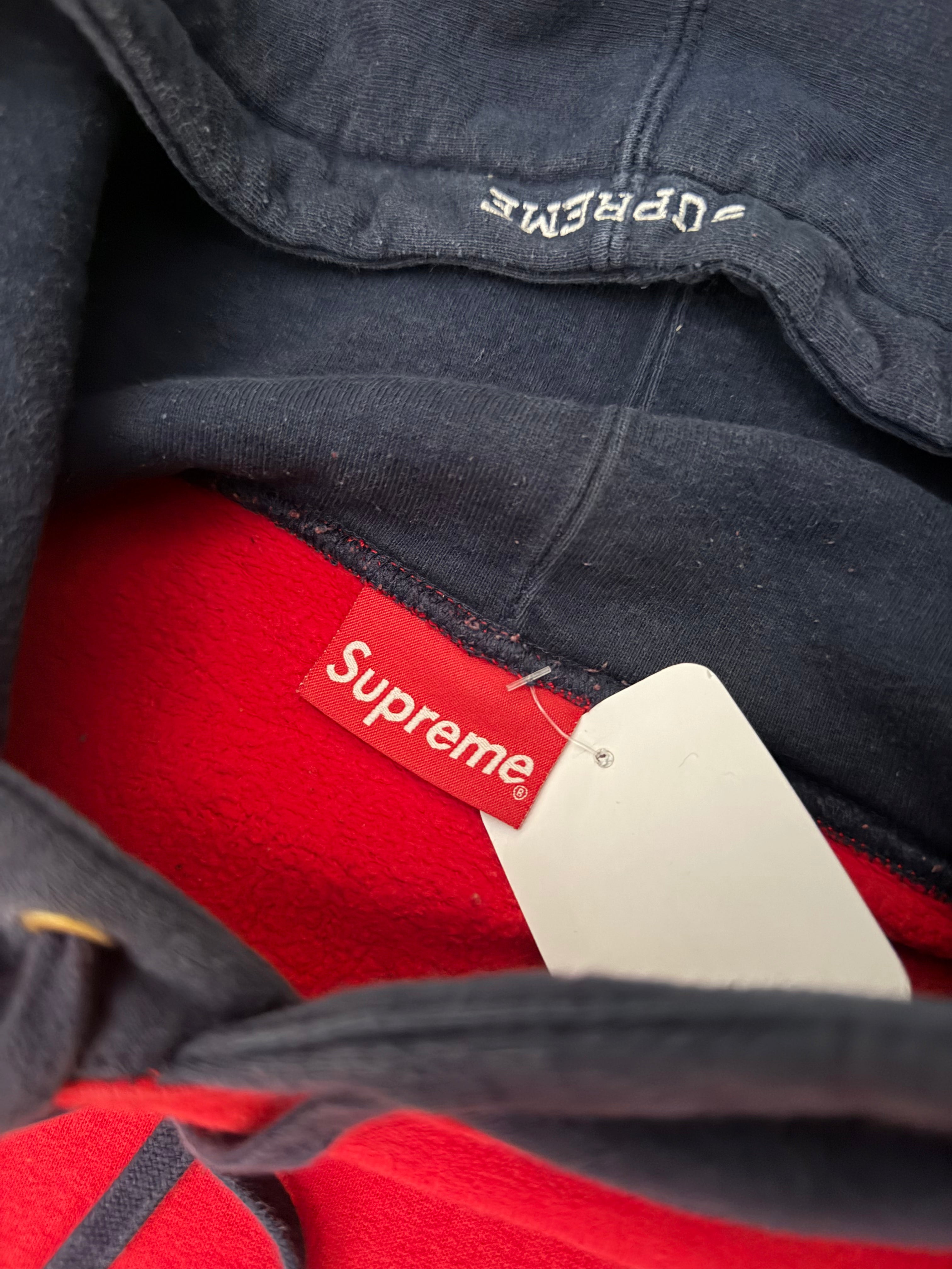 Supreme S Logo Colorblocked Hoodie SS19 Red Green Grey Navy