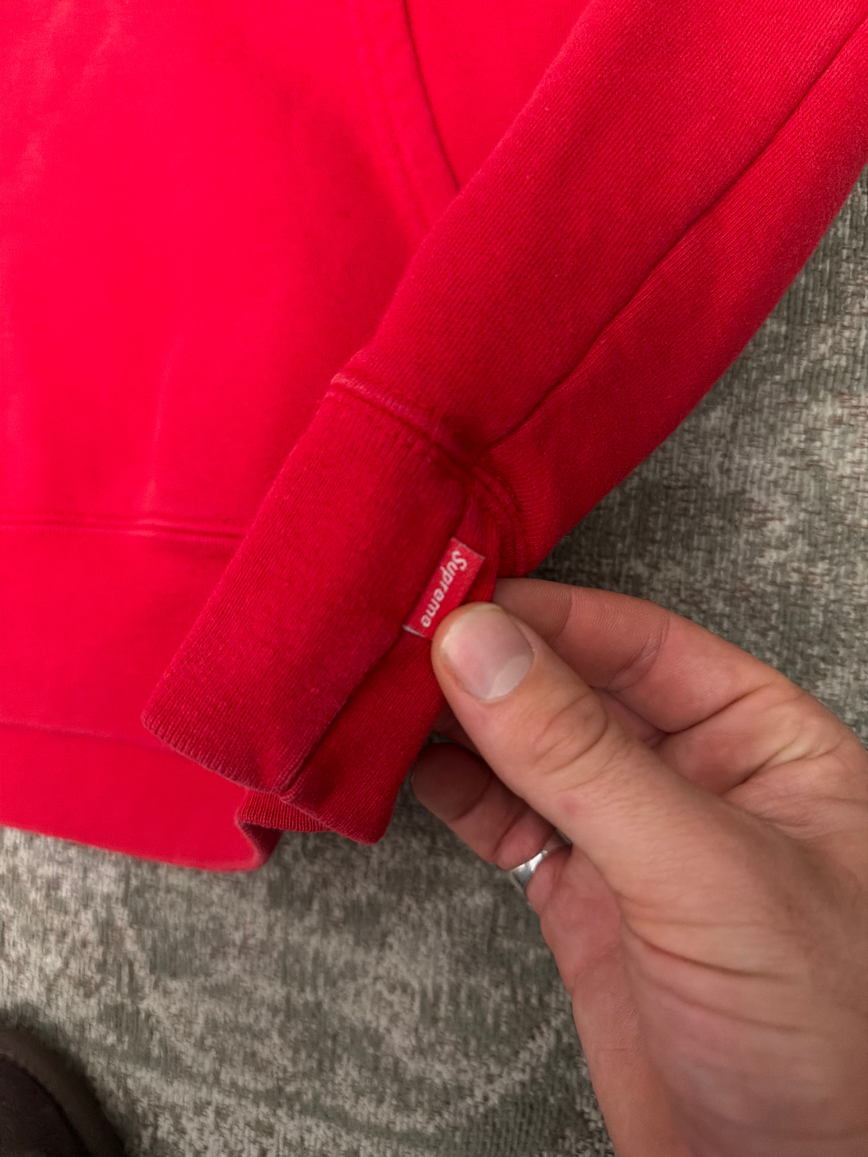 Supreme S Logo Colorblocked Hoodie SS19 Red Green Grey Navy